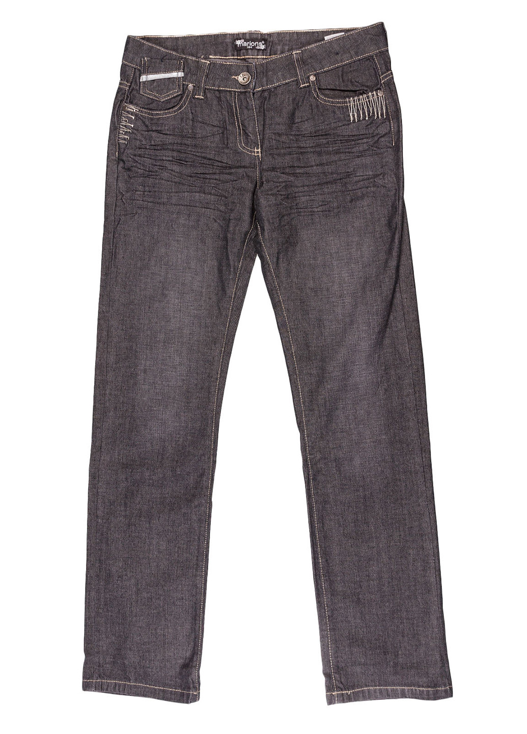 Темно-серые демисезонные прямые джинсы Mayoral