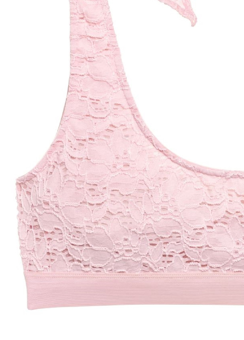 Розовый бюстгальтер-топ H&M