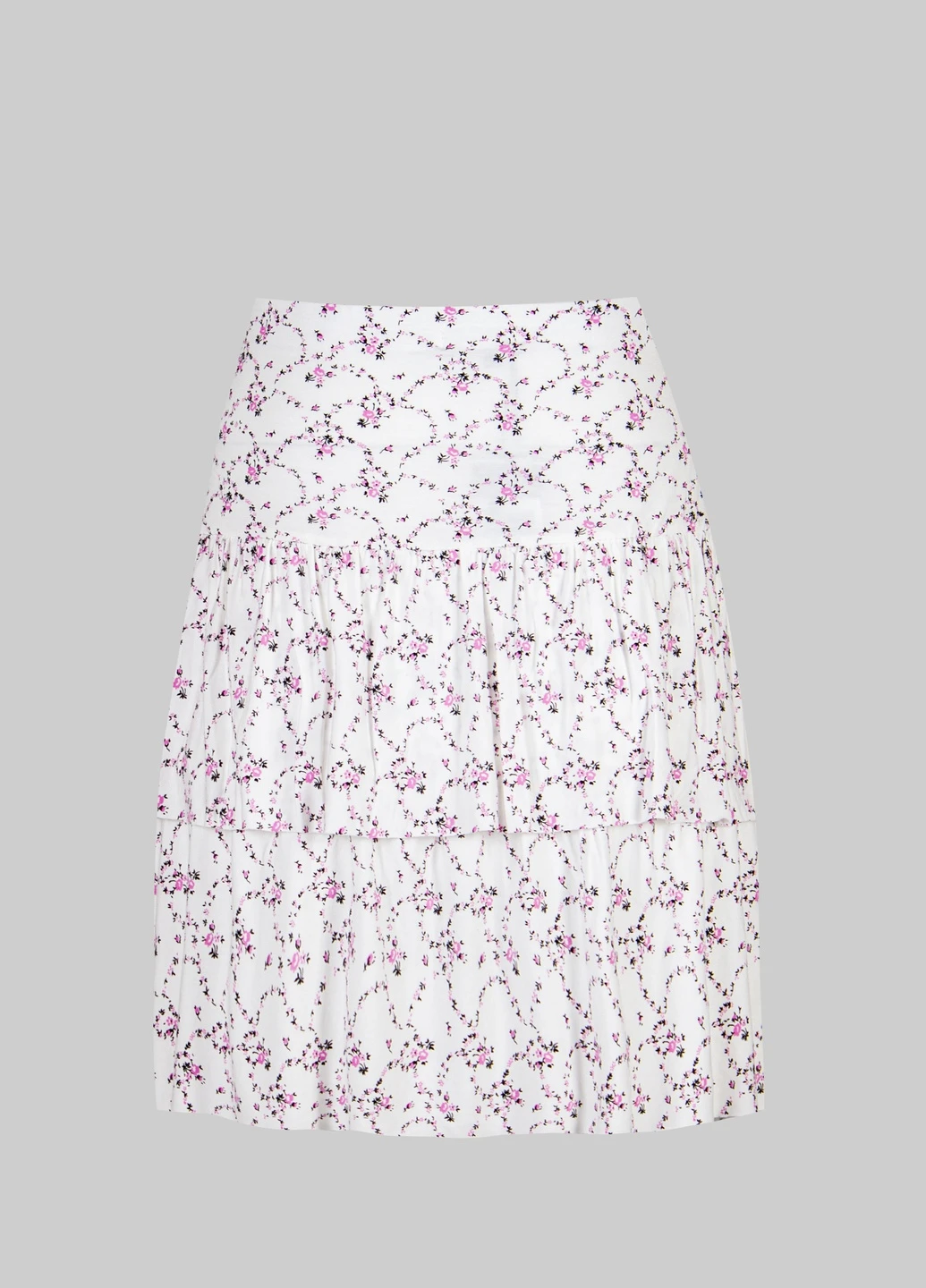 Белая однотонная юбка Boohoo