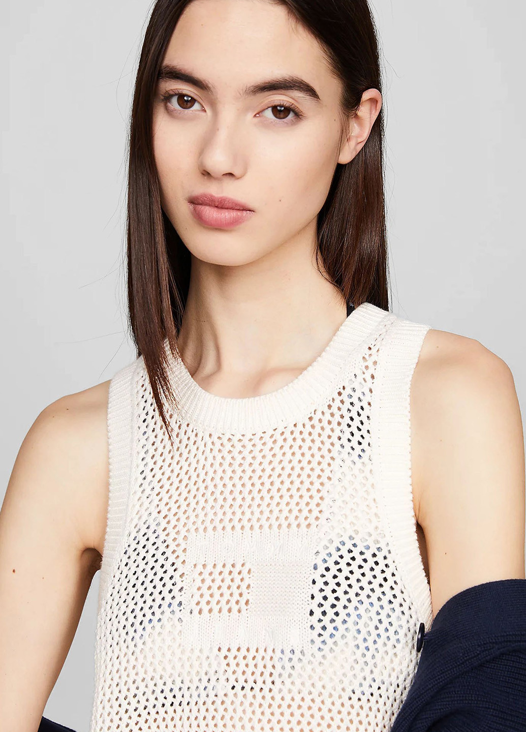 Светло-бежевое кэжуал платье платье-майка Tommy Jeans однотонное