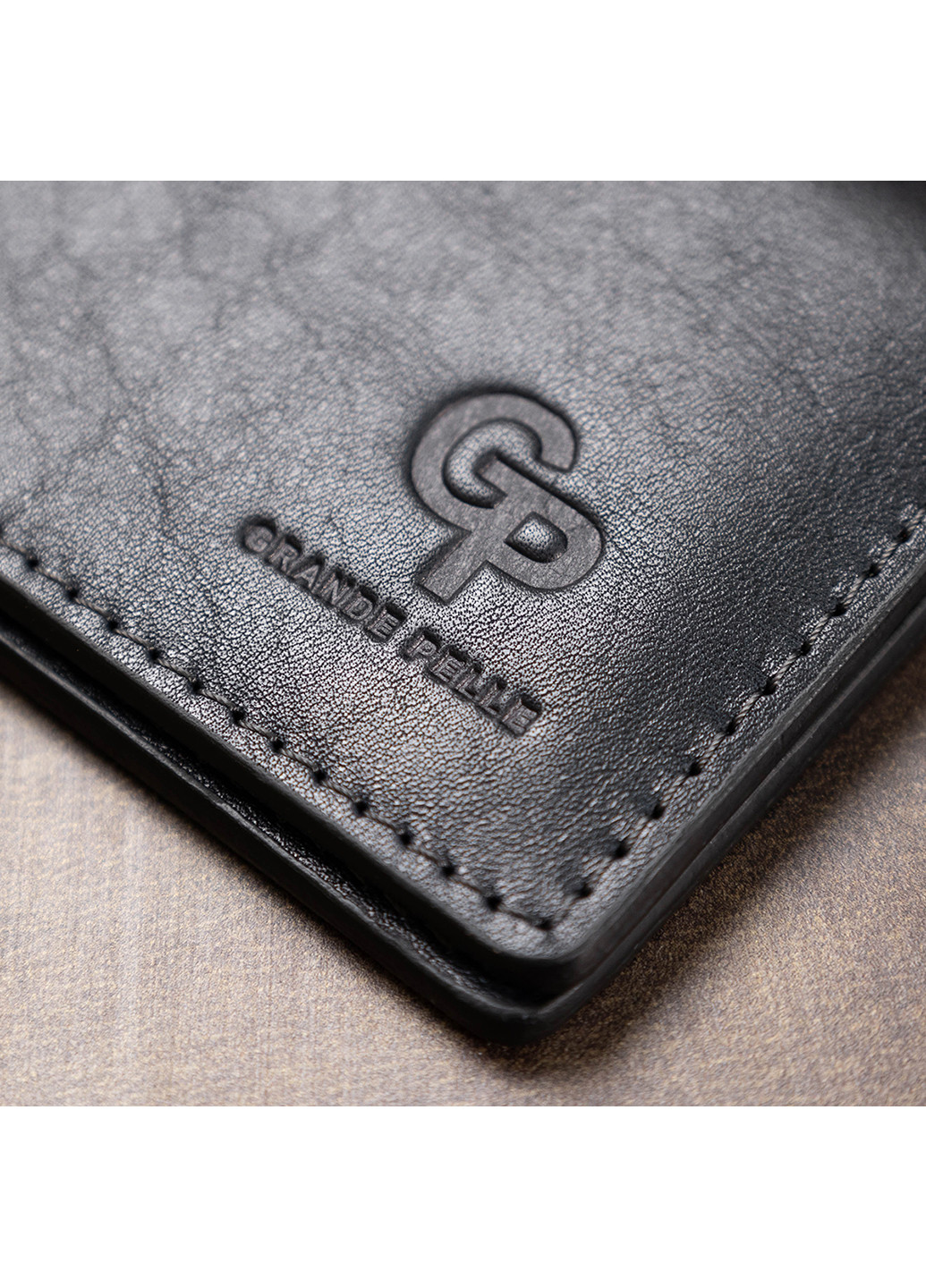 Шкіряна обкладинка для документів 10х7,5х1 см Grande Pelle (250096940)