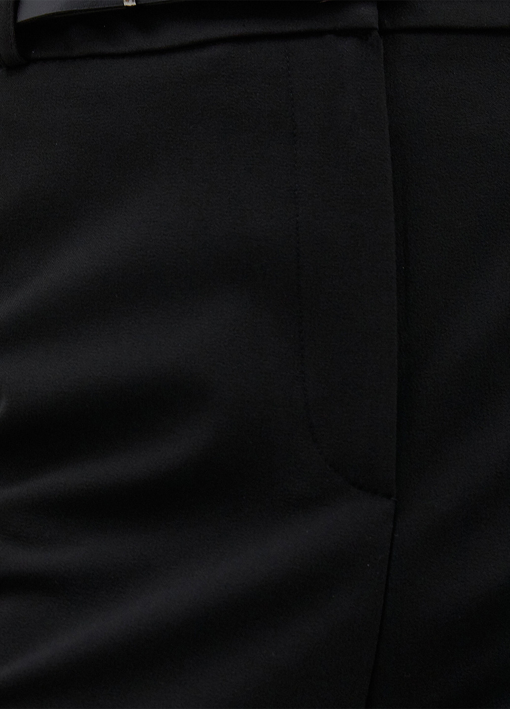 Черные кэжуал демисезонные прямые, укороченные брюки KOTON
