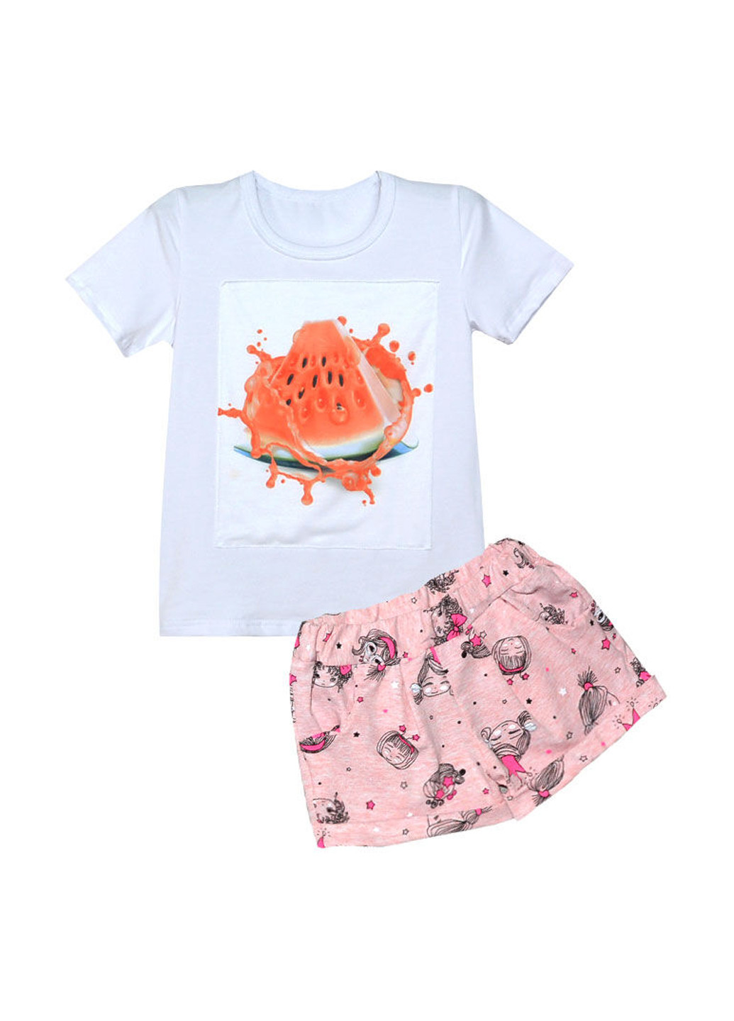 Комбинированный летний комплект (футболка, шорты) Blanka