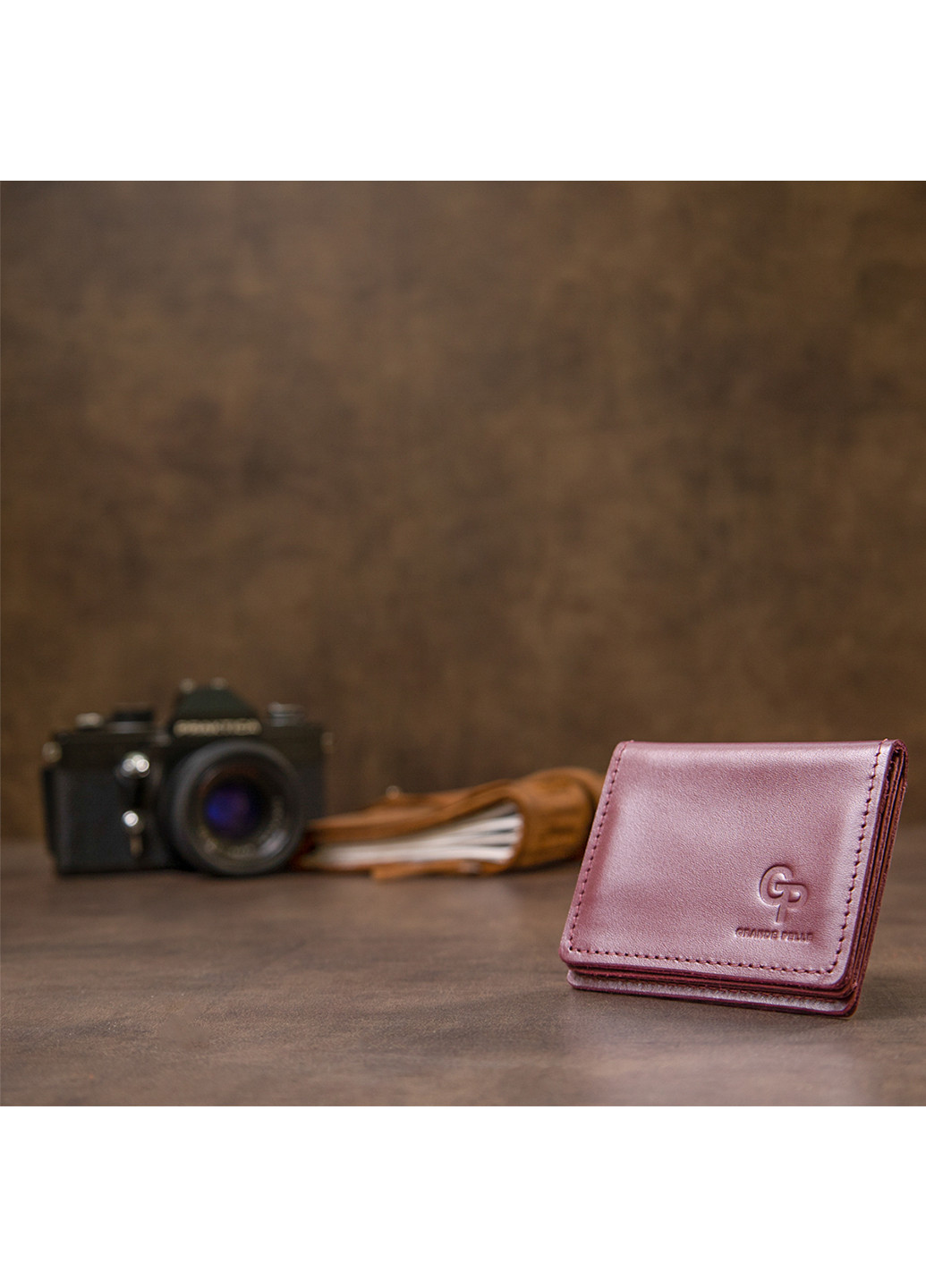 Шкіряна обкладинка для документів 10х8х1 см Grande Pelle (252416339)