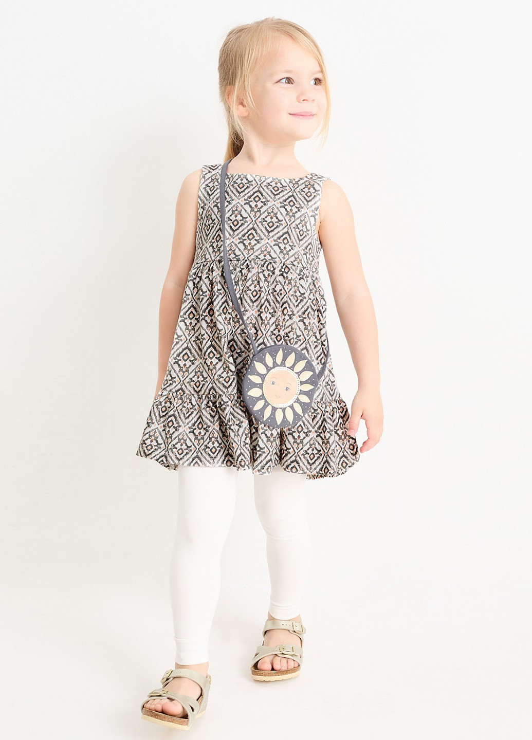 Комбінований літній комплект (сукня, сумка) C&A