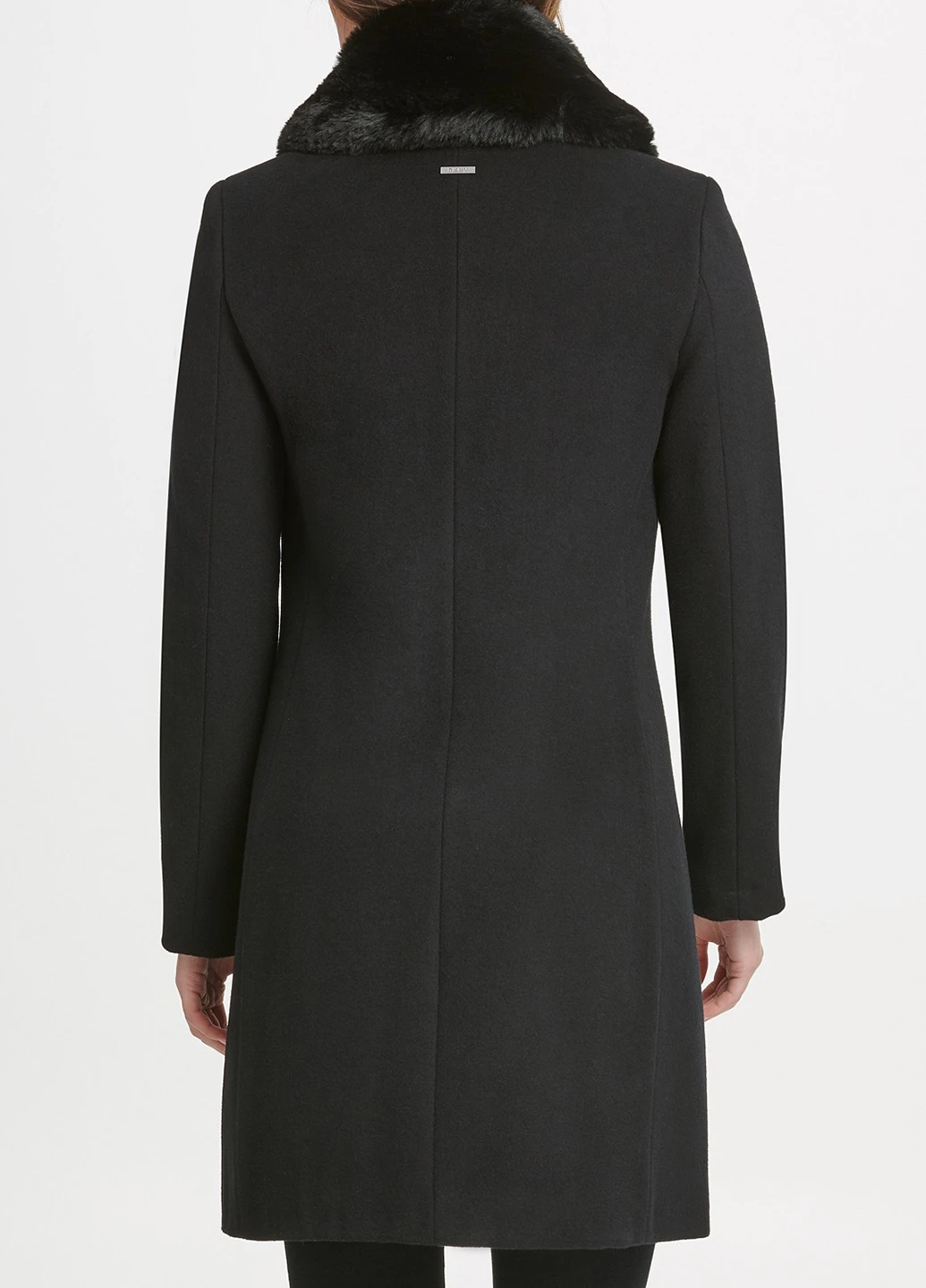 Чорне демісезонне Пальто DKNY