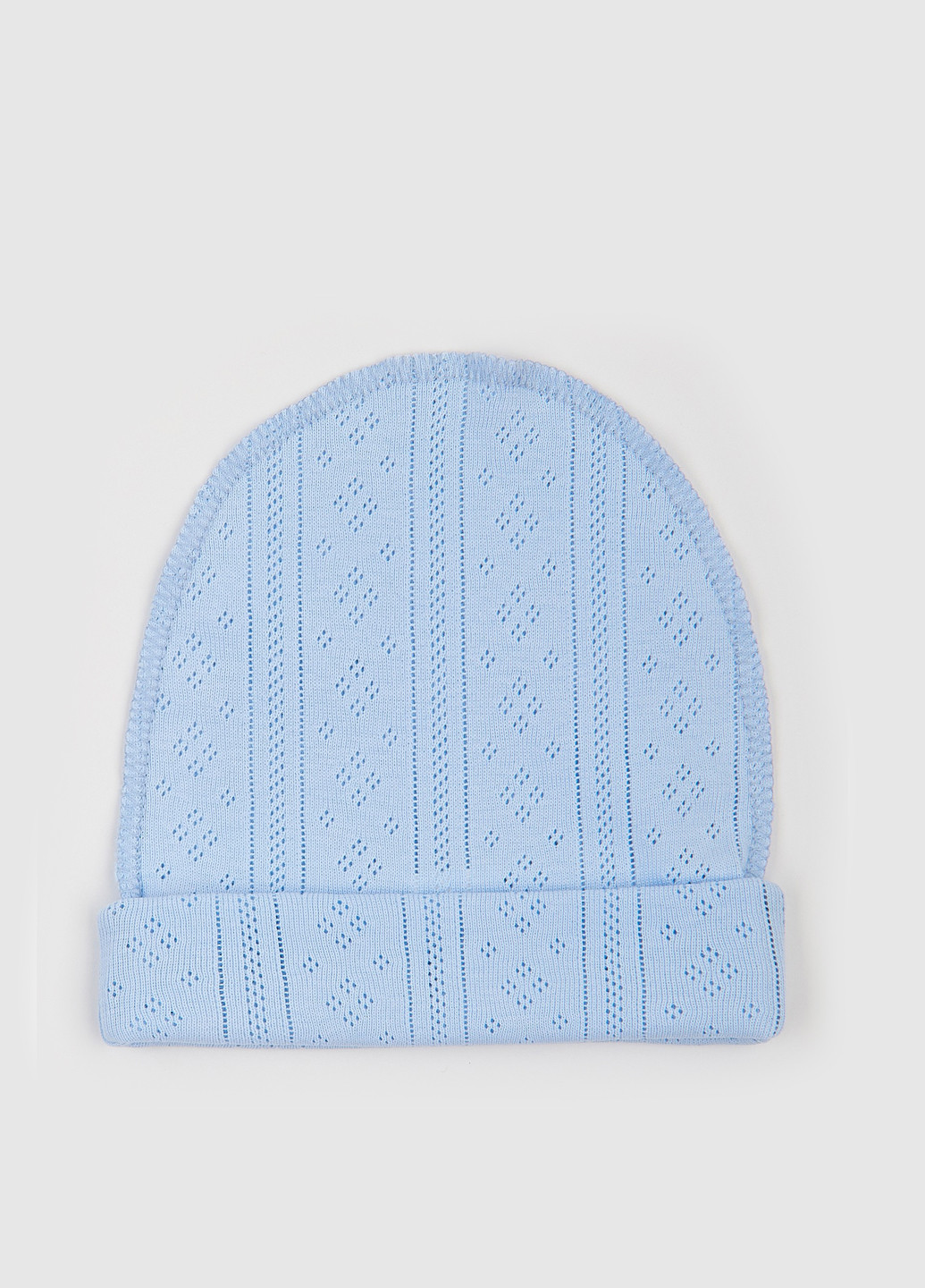 Блакитний демісезонний комплект (распашонка, повзунки, шапка) Ляля