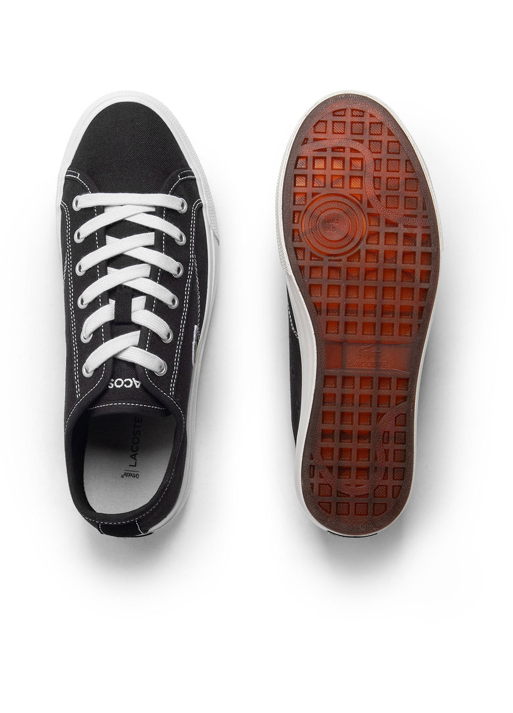 Черные демисезонные кроссовки Lacoste Backcourt