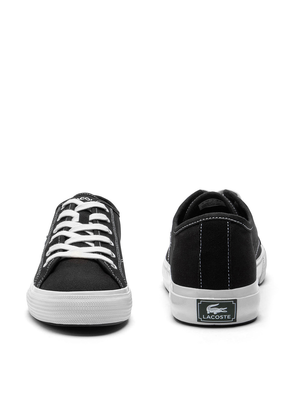 Черные демисезонные кроссовки Lacoste Backcourt