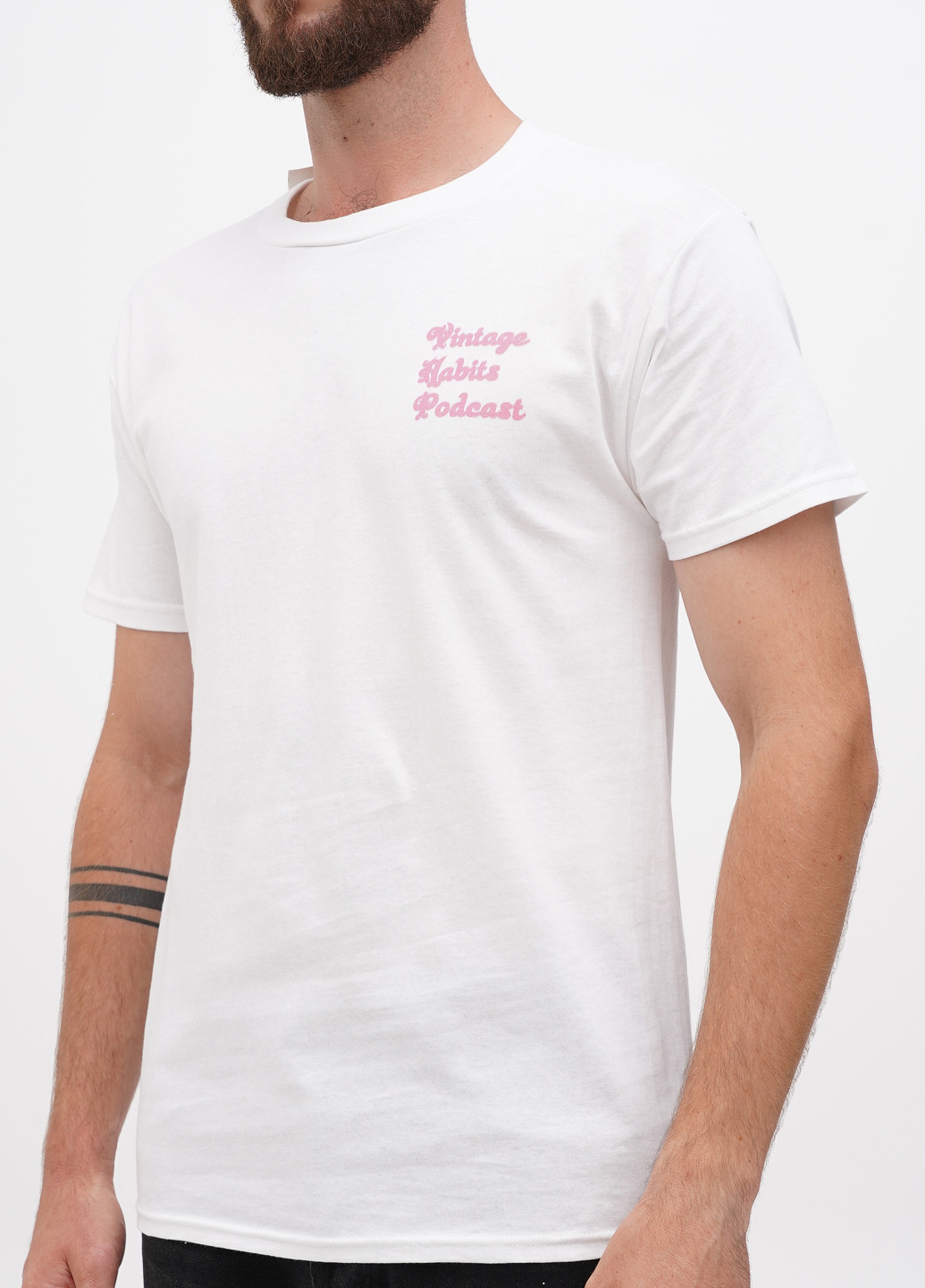 Белая футболка Hanes