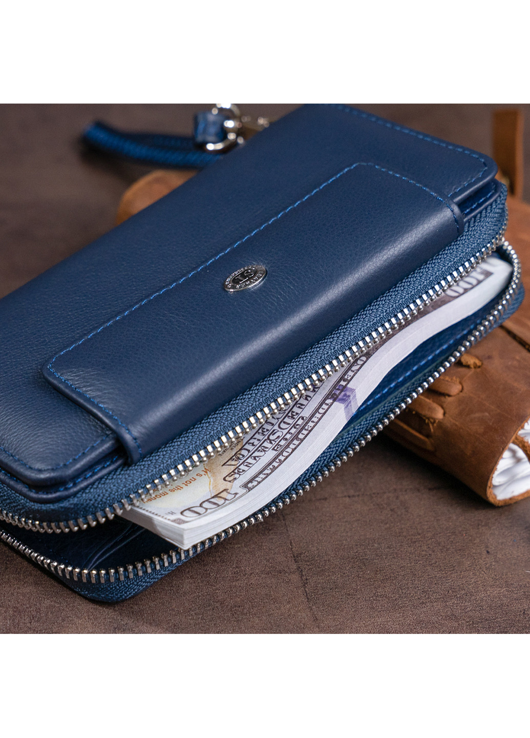 Женский кожаный кошелек 19х9,5х2,5 см st leather (229460066)