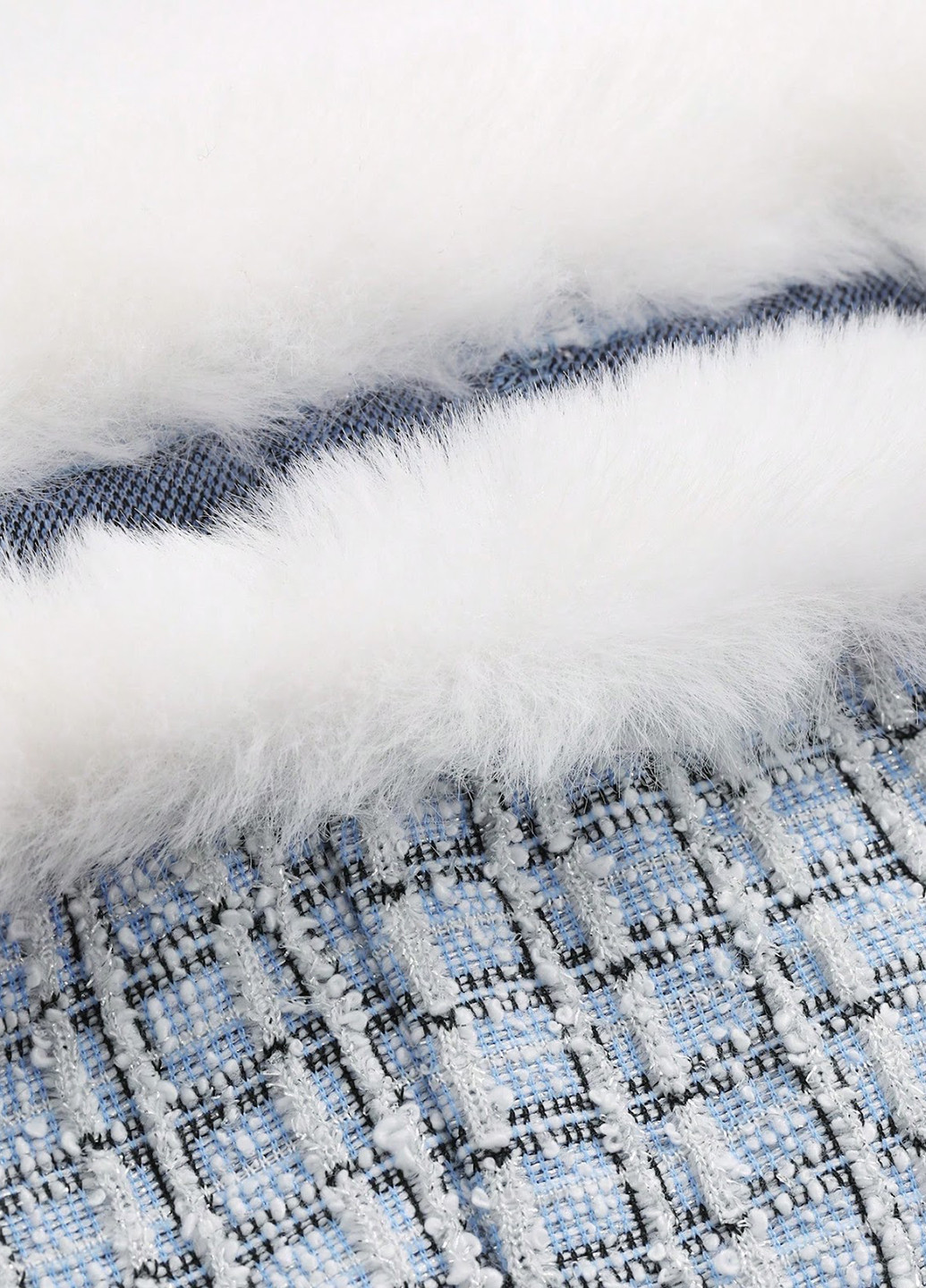 Серо-синее коктейльное, кэжуал платье клеш SHEIN в клетку