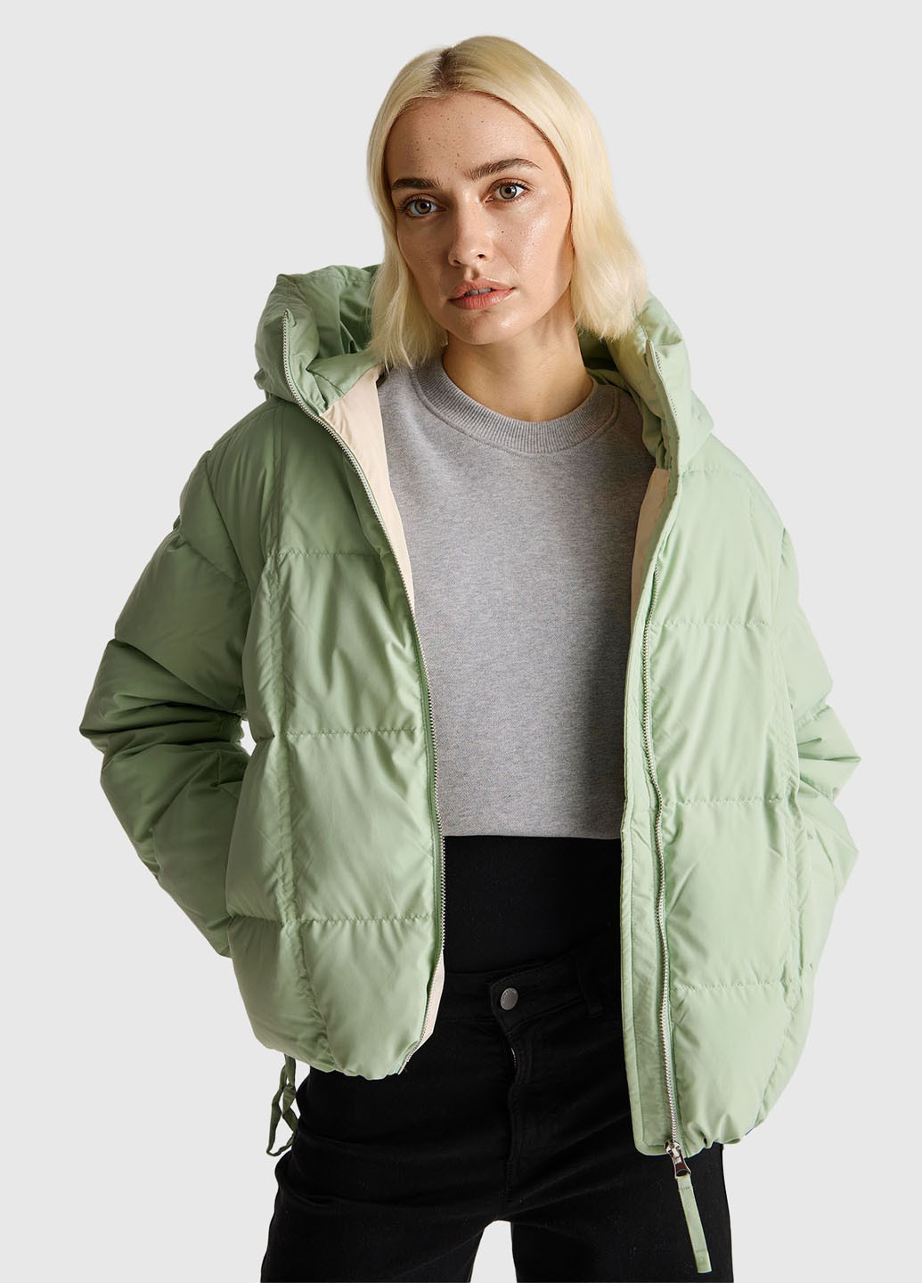 М'ятна демісезонна куртка United Colors of Benetton