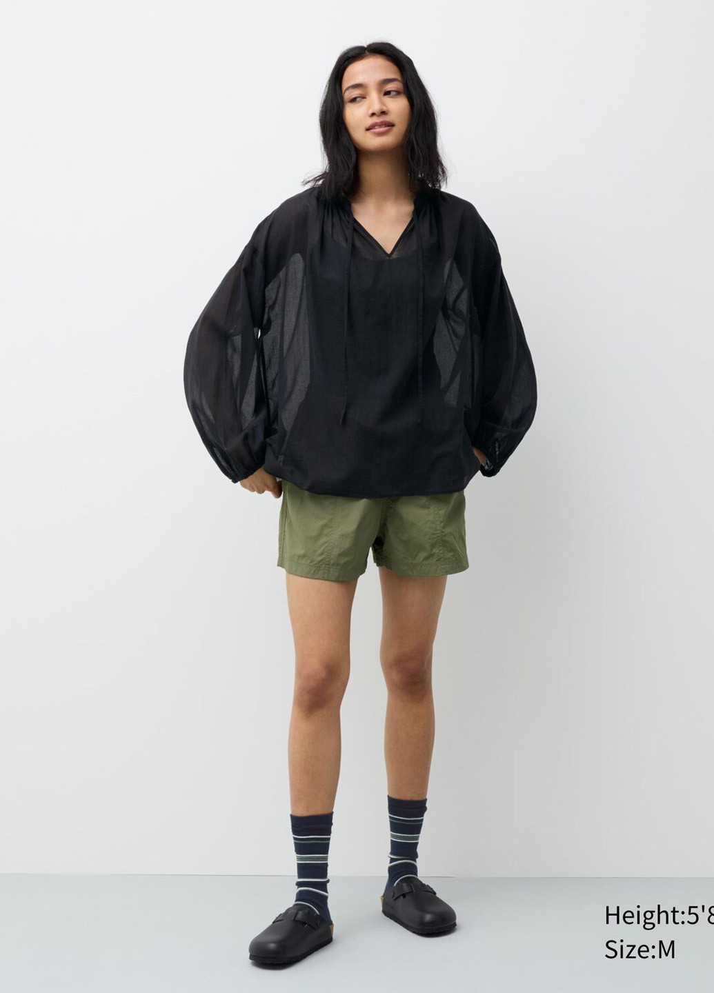 Чёрная блуза Uniqlo