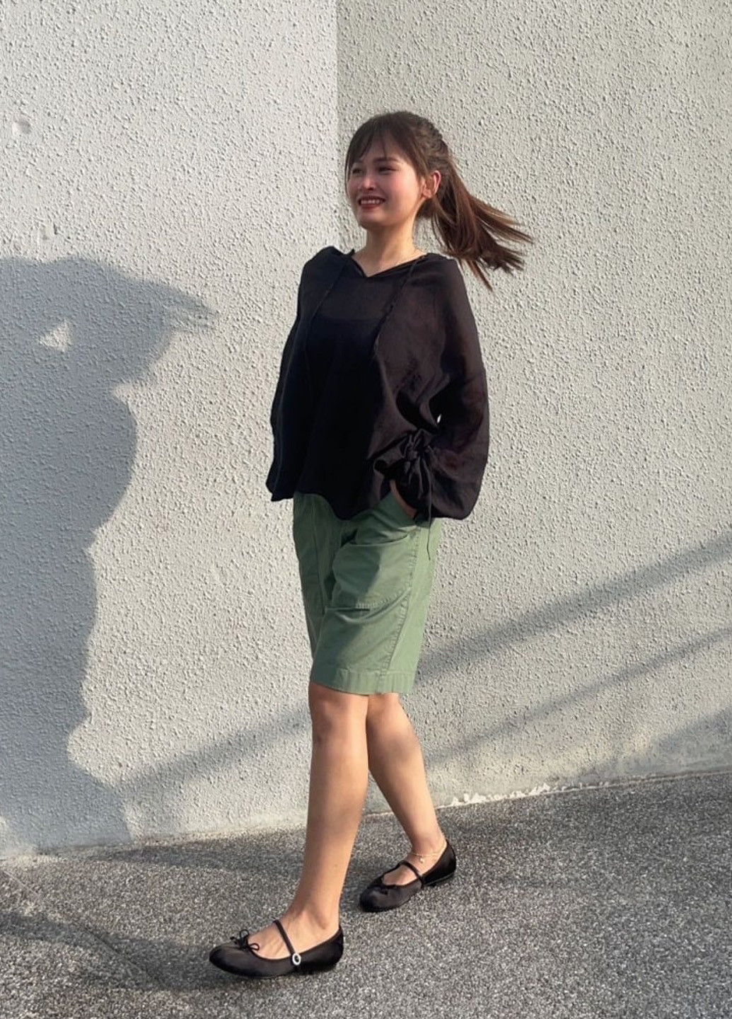 Чёрная блуза Uniqlo