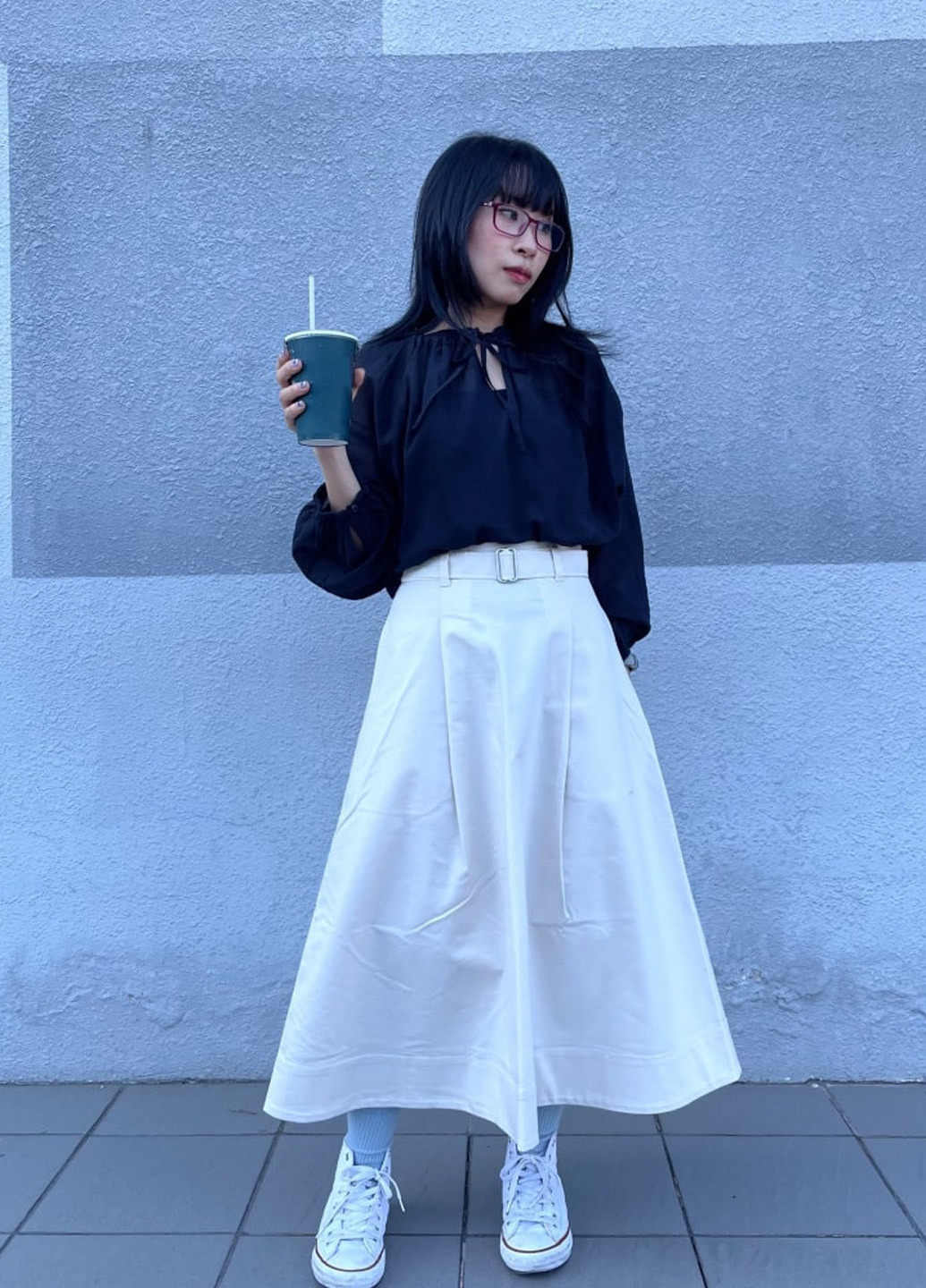 Чёрная блуза Uniqlo