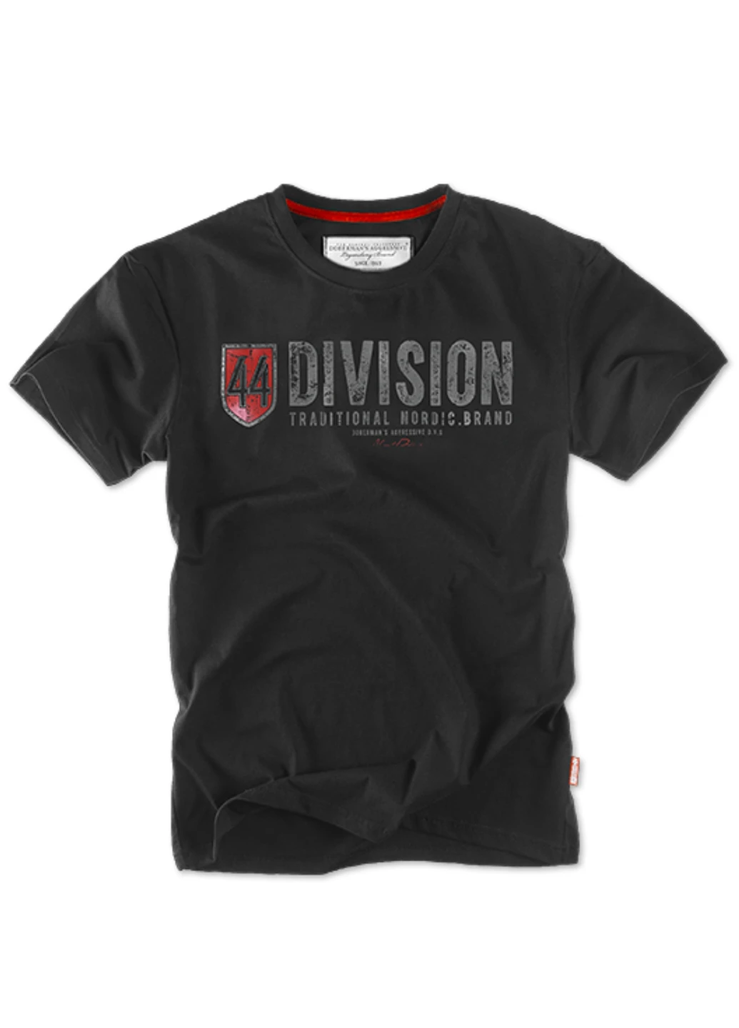 Чорна футболка dobermans division 44 ts93bk Dobermans Aggressive