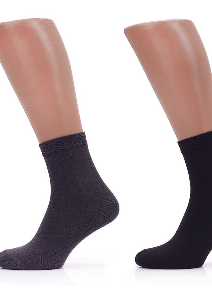 Набір чоловічих шкарпеток 24 пари, Чорний/Сірий, класичні, 45-46 Rovix класична довжина (253189043)
