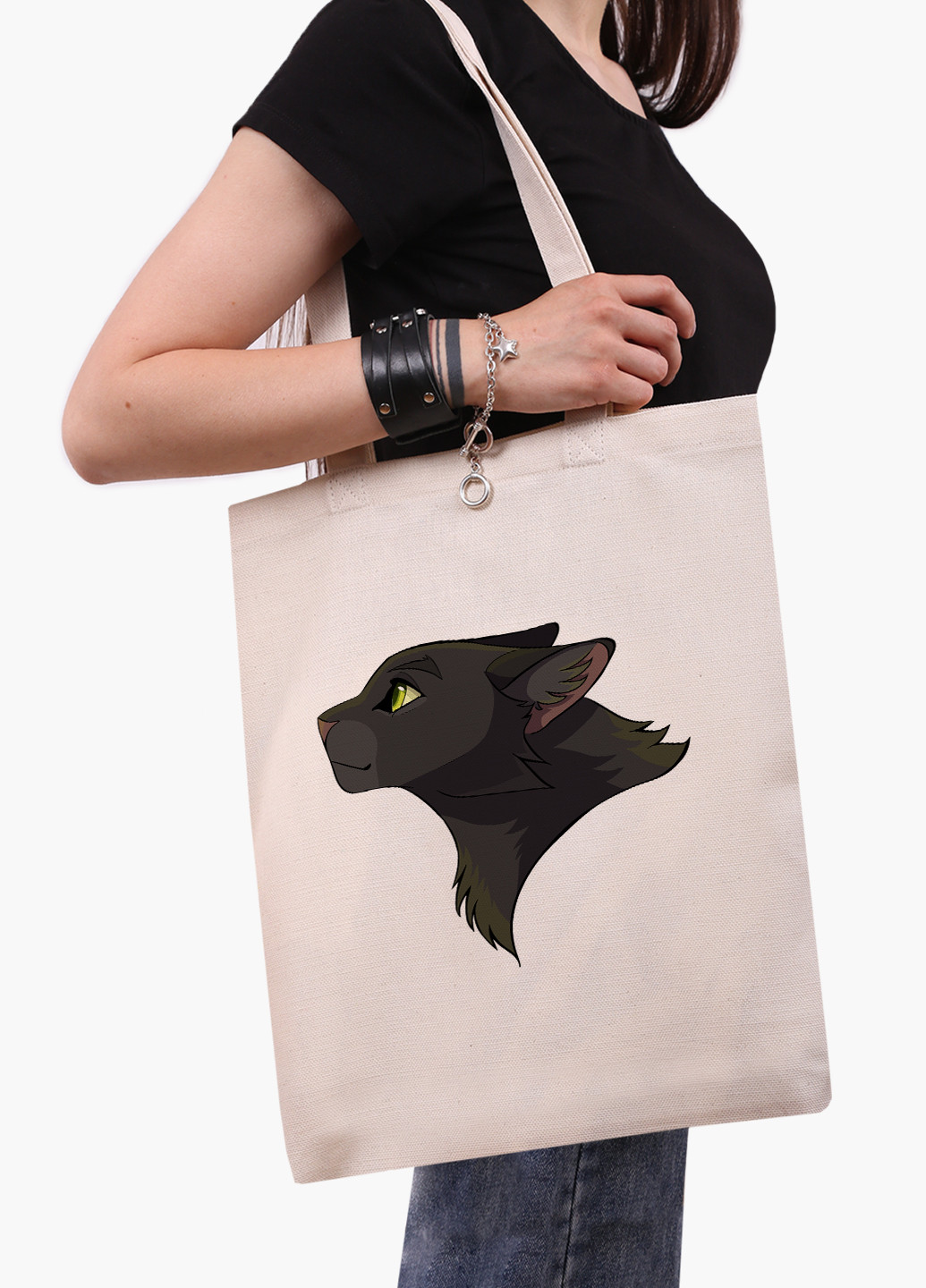 Еко сумка шоппер біла Чорна пантера (Black panther) (9227-2844-WT-1) Еко сумка шоппер біла 41*35 см MobiPrint (221682958)