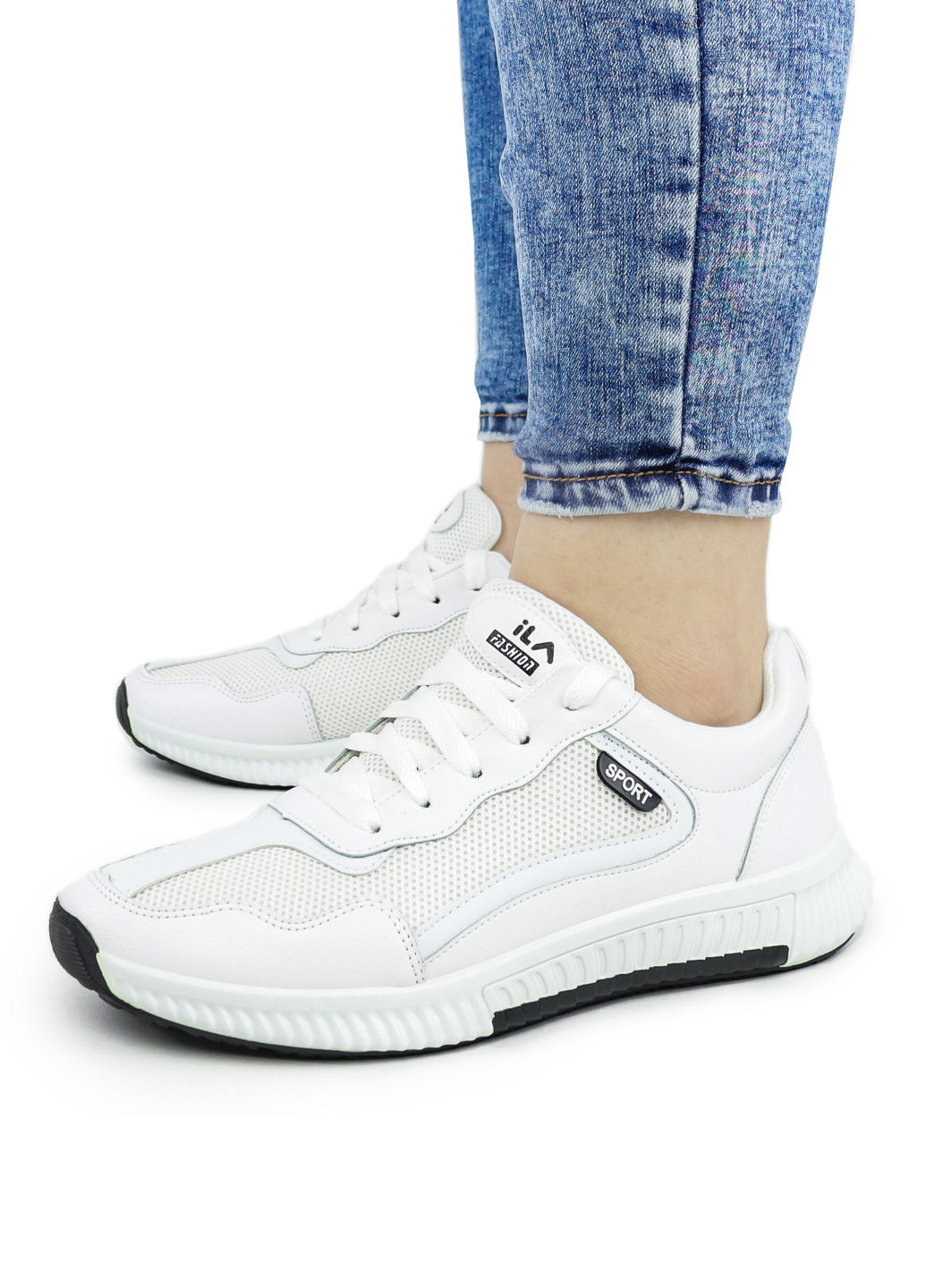 Білі осінні кросівки жіночі ila sport білі демісезонні 1340064574 Dual