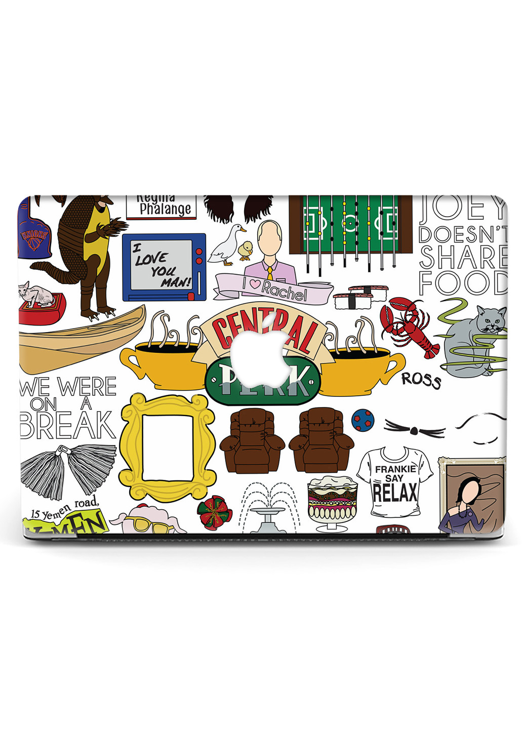 Чехол пластиковый для Apple MacBook Pro Retina 15 A1398 Друзья (Friends) (6353-1681) MobiPrint (218539330)