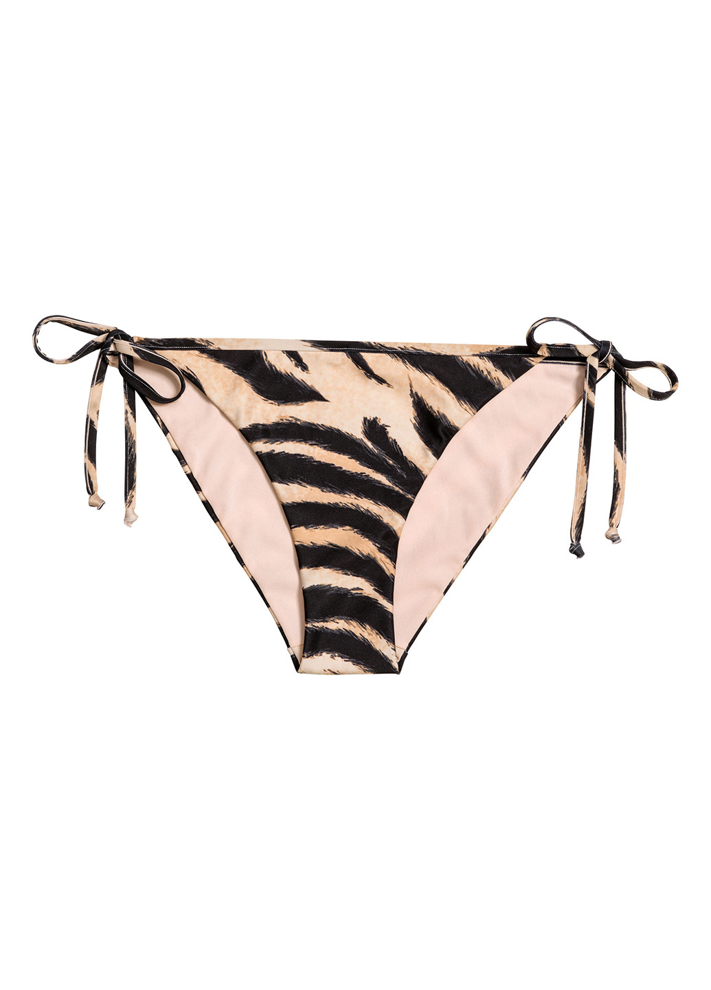 Бежевые купальные трусики-плавки тигровый H&M