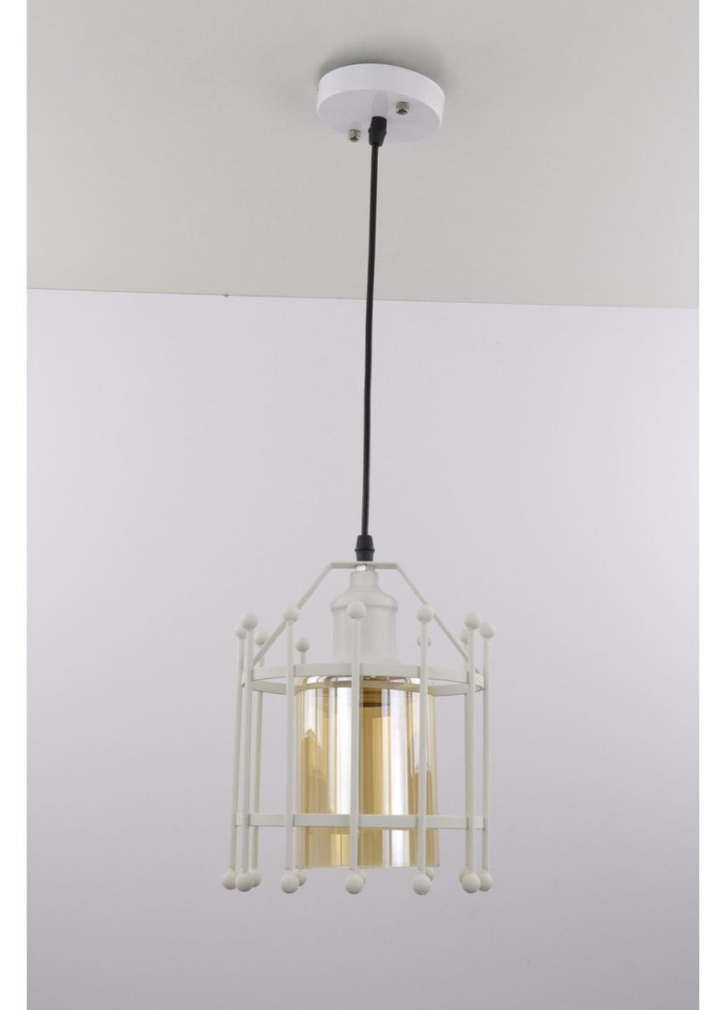 Люстра підвісна стельова в стилі LOFT (лофт) 12366/1-wh Білий 35х19х19 см. Sunnysky (253630660)