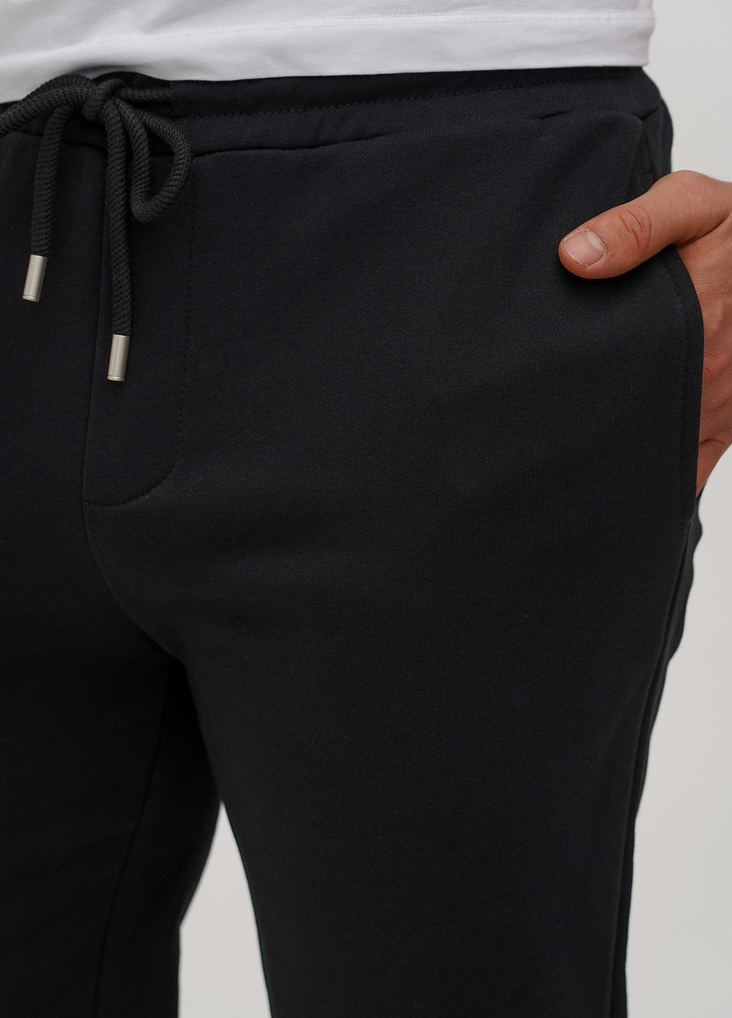 Черные кэжуал, спортивные демисезонные джоггеры брюки Trend Collection