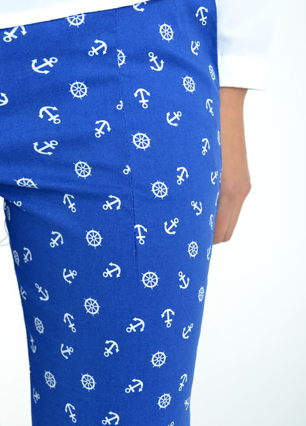 Светло-синие кэжуал демисезонные зауженные брюки Kamomile