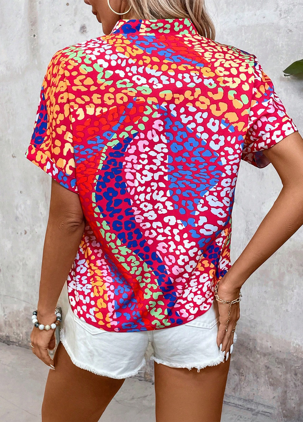 Комбинированная блуза SHEIN