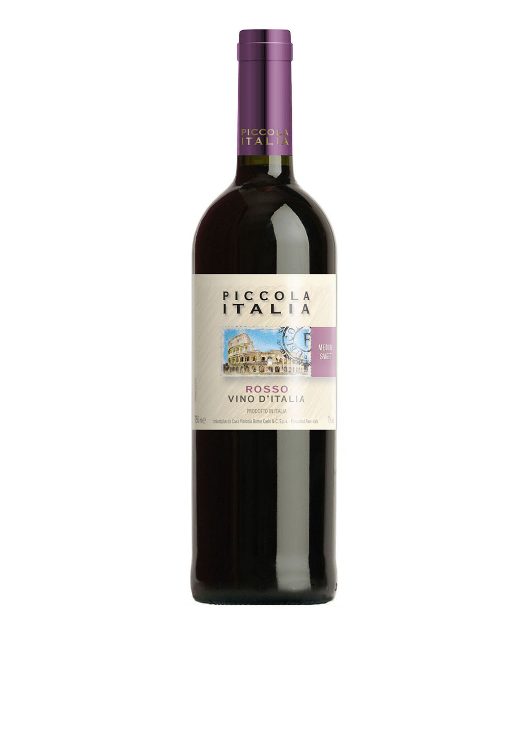 Вино красное полусладкое, 0,75 л Piccola Italia (185044262)