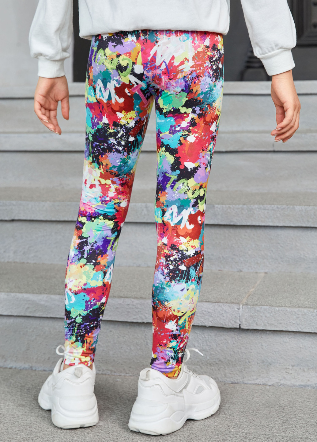 Комбинированные демисезонные леггинсы SHEIN