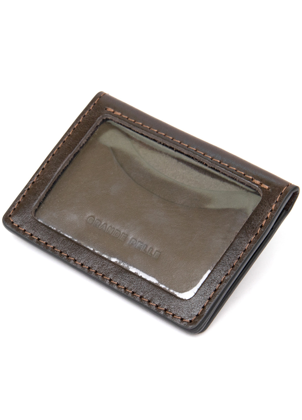 Кожаная визитница 10х7х1 см Grande Pelle (252416453)