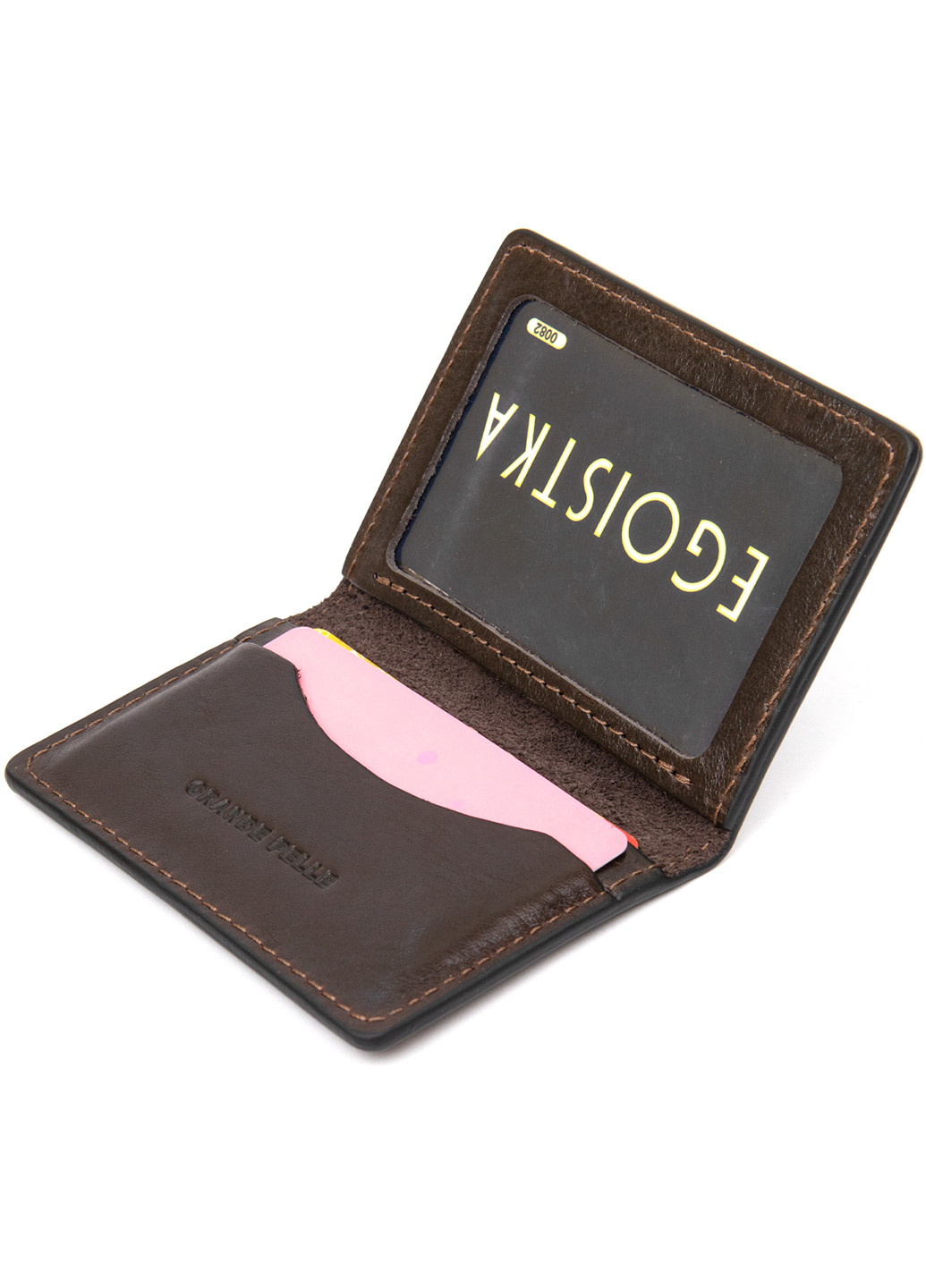 Кожаная визитница 10х7х1 см Grande Pelle (252416453)