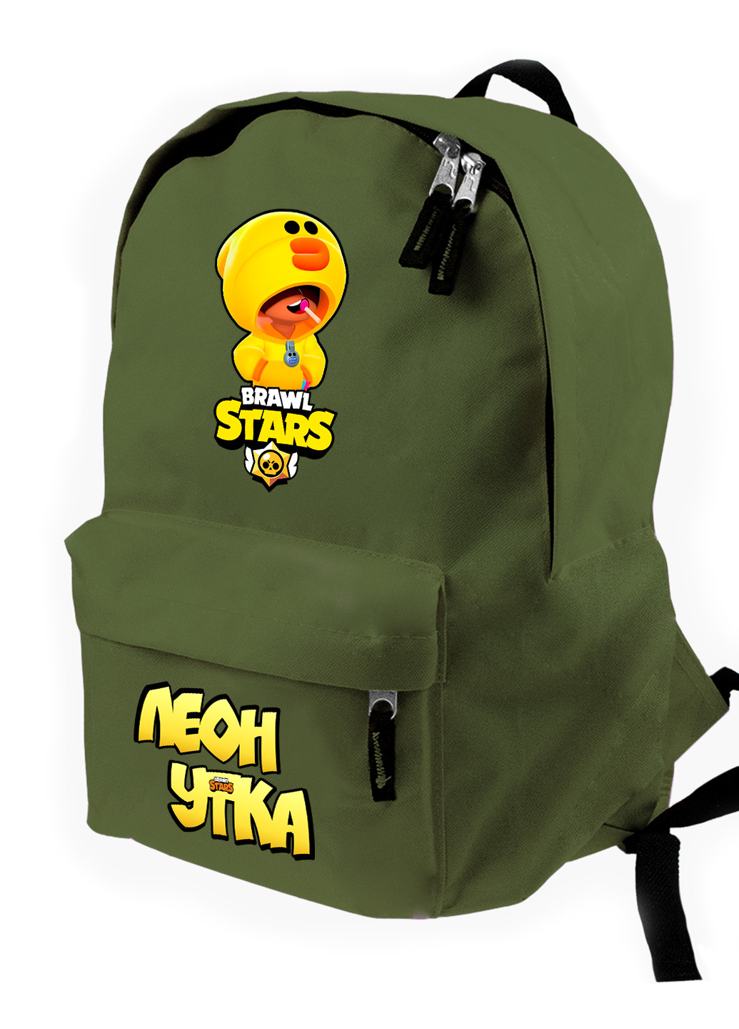 Детский рюкзак Леон Утка Салли Леон Цыпленок Салли Бравл Старс (Leon Sally Brawl Stars) (9263-1020) MobiPrint (217366076)