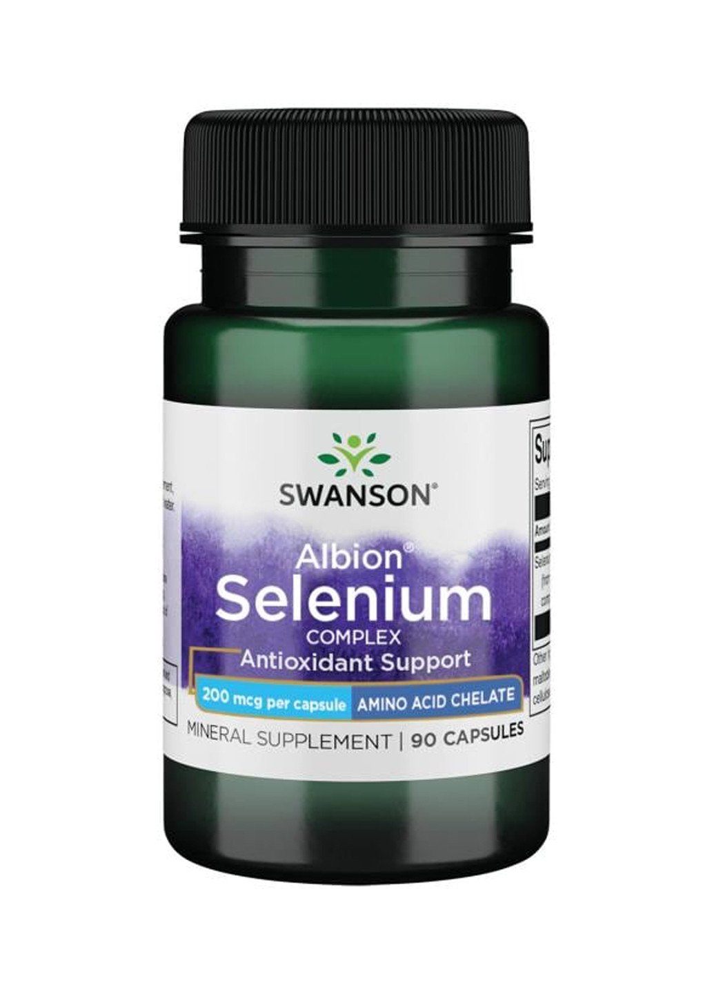 Селен для імунітету Chelated Selenium Complex 200 mcg - 90 Caps ] Swanson (240220649)