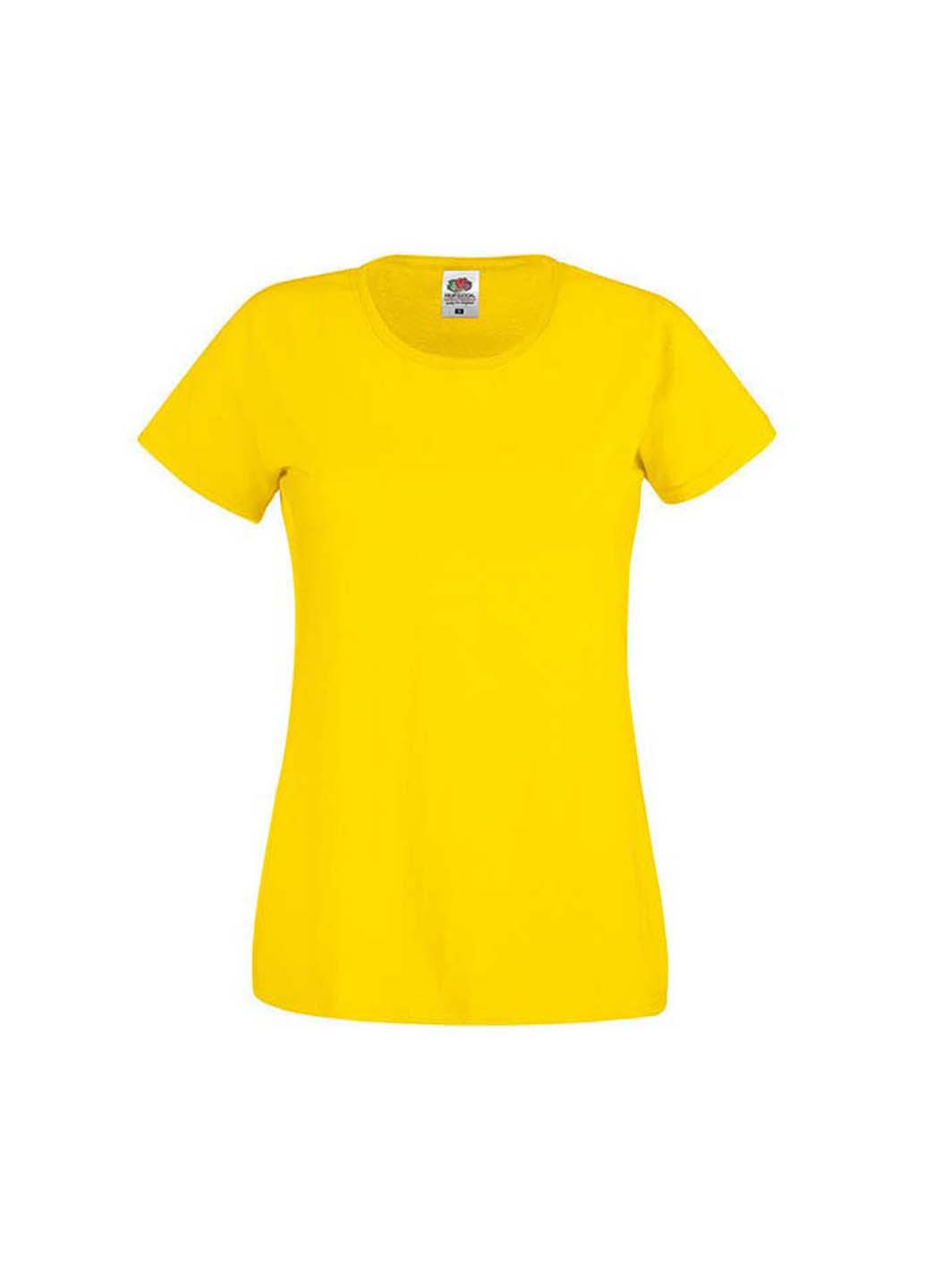 Желтая демисезон футболка Fruit of the Loom D0614200K22XL