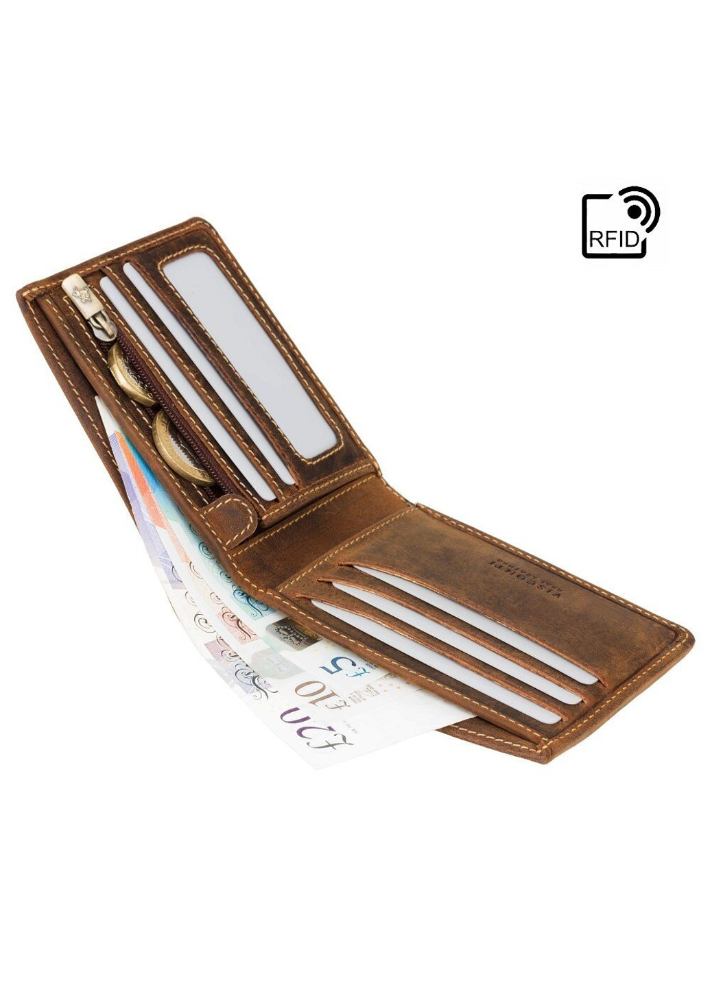 Гаманець чоловічий шкіряний VSL33 TAP-N-GO з RFID Visconti (254314552)