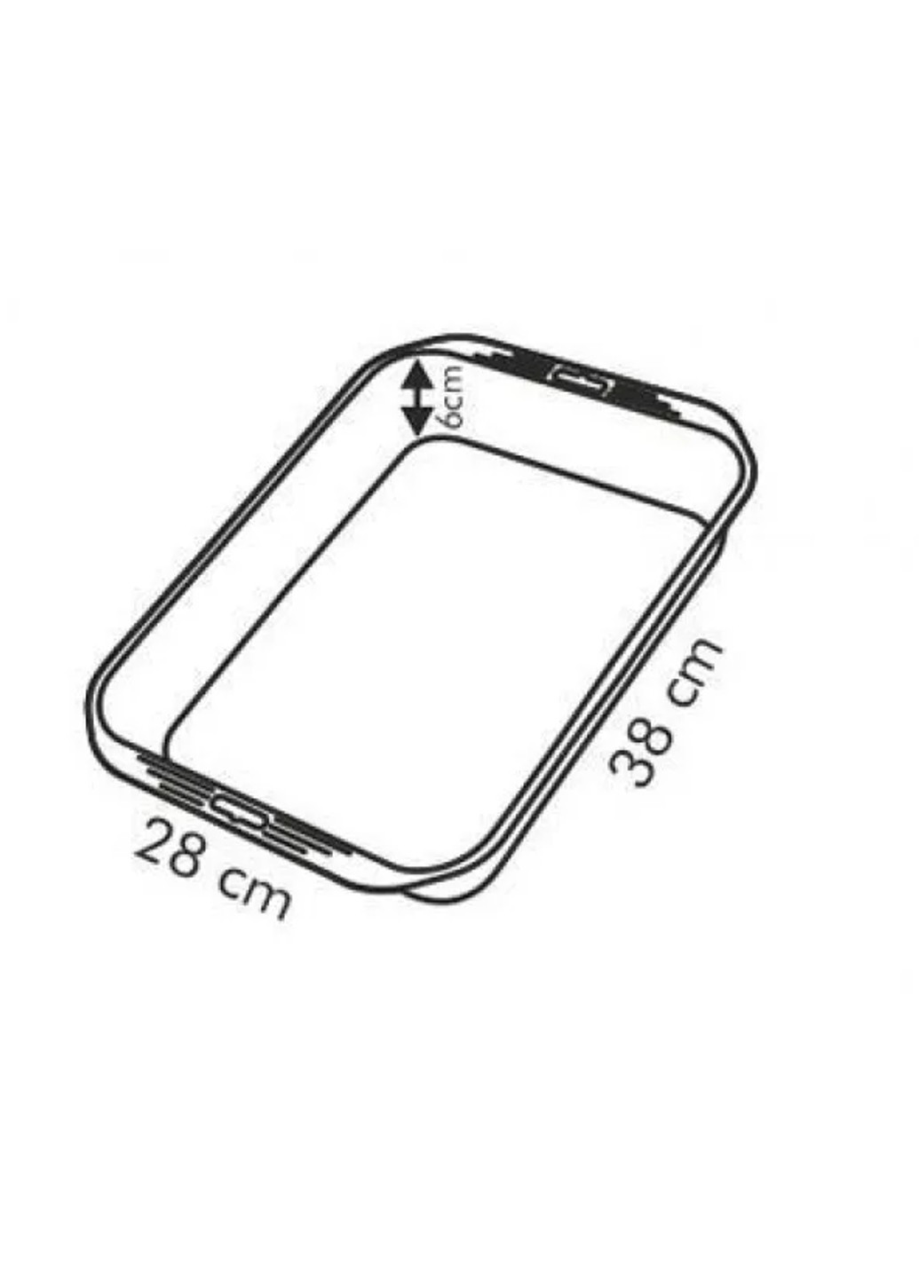 Форма для выпекания Saphir 38х28 см глубокая Tescoma (255277452)