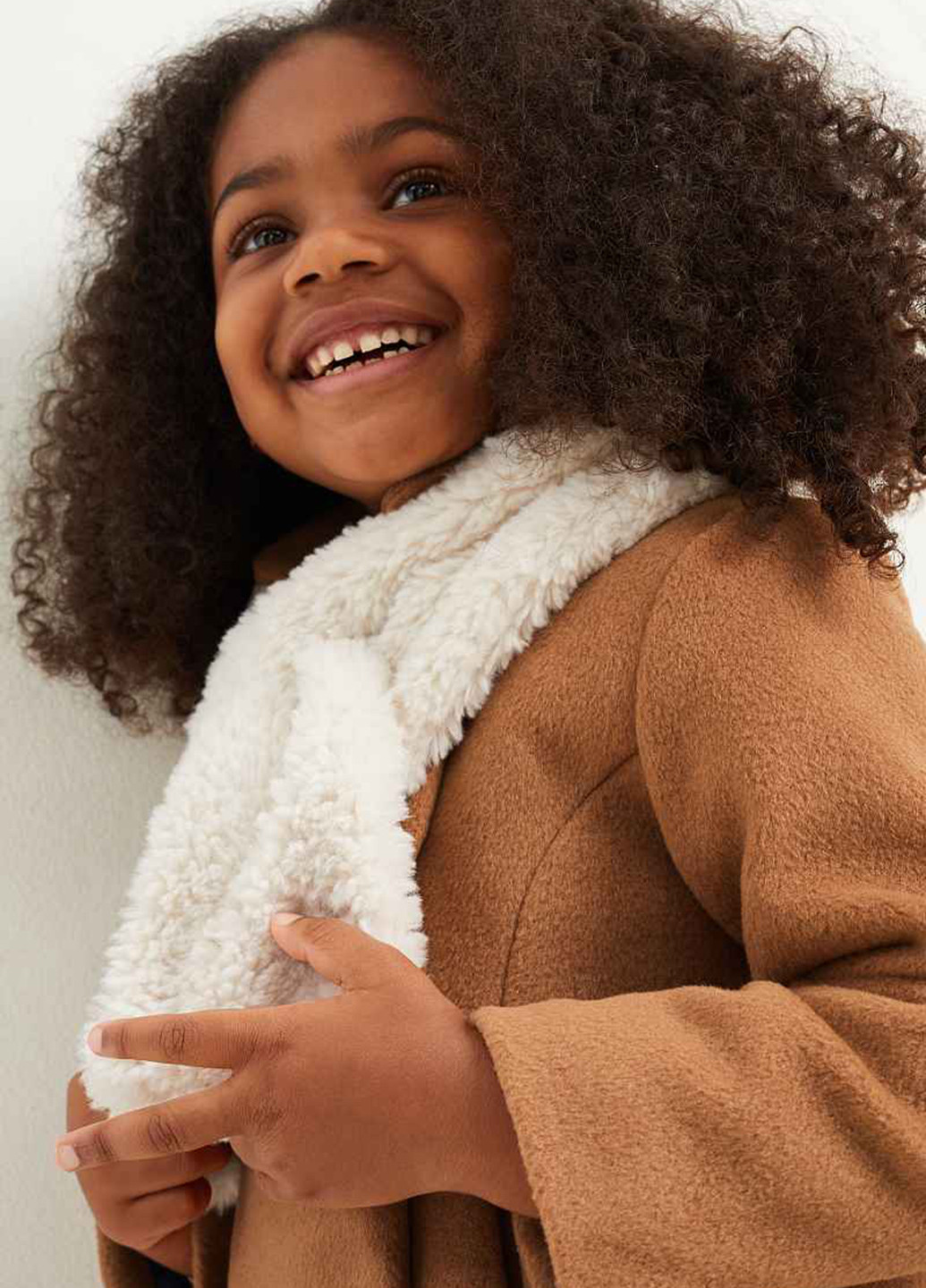 Коричневое демисезонное Пальто двубортное C&A