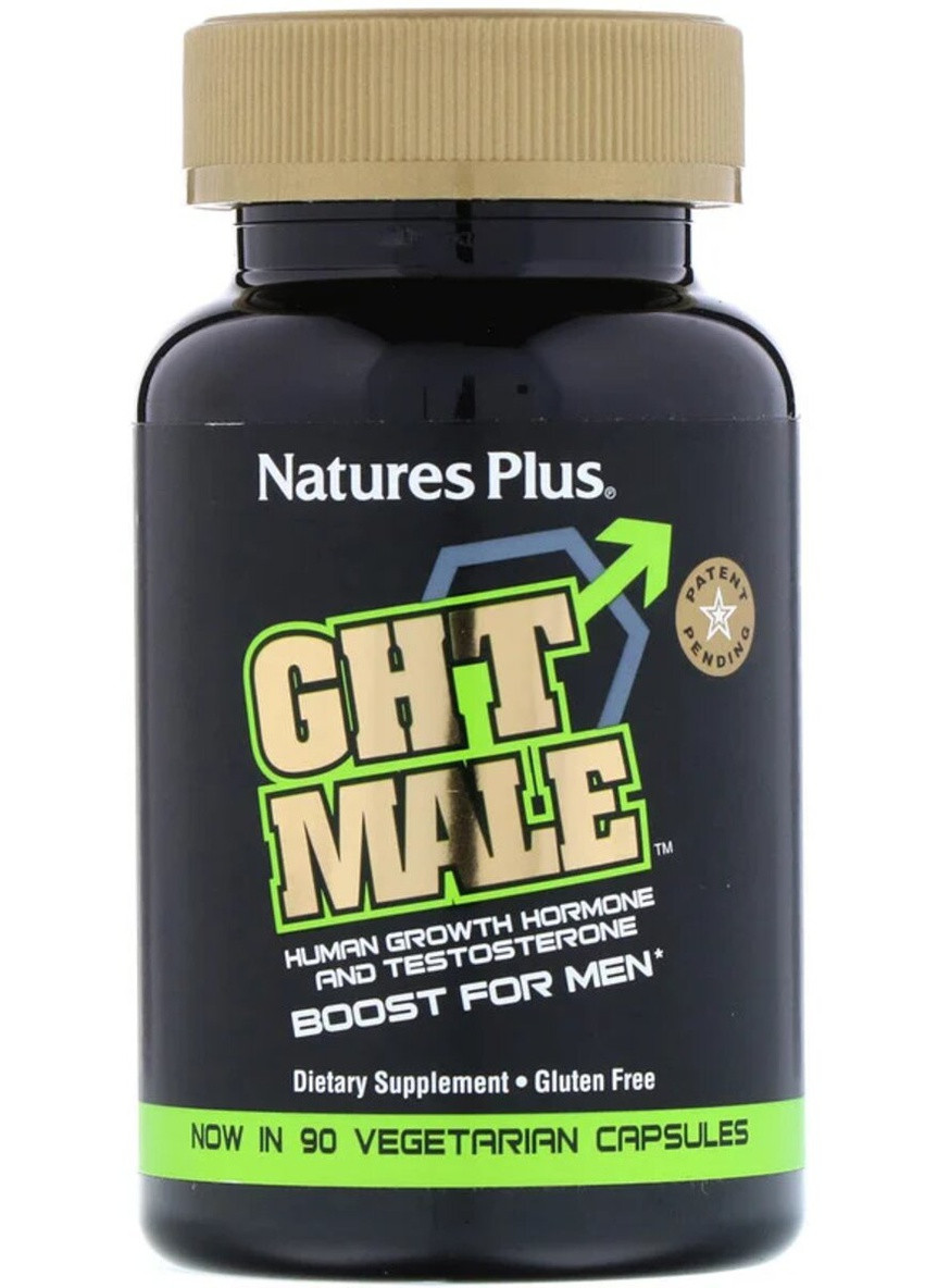 Усилитель Тестостерона для Мужчин, GHT Male,, 90 гелевих капсул Natures Plus (228293212)