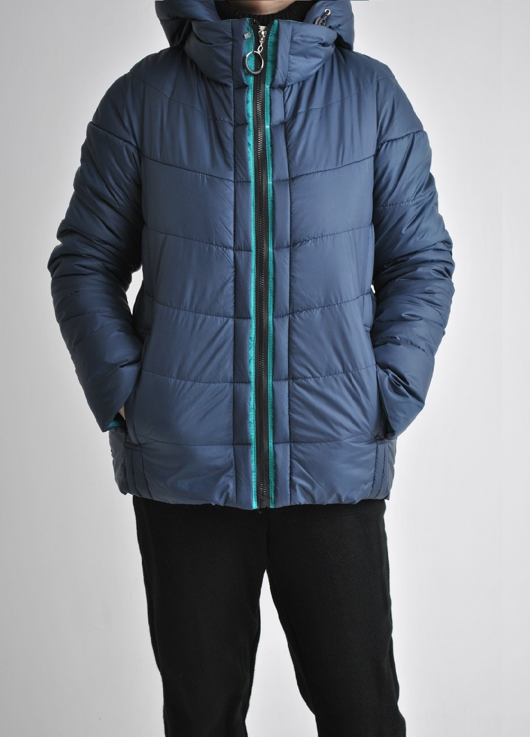 Темно-синяя демисезонная куртка Fashion Club