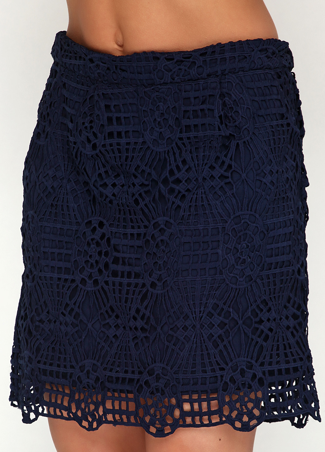 Темно-синяя кэжуал однотонная юбка Naomi мини