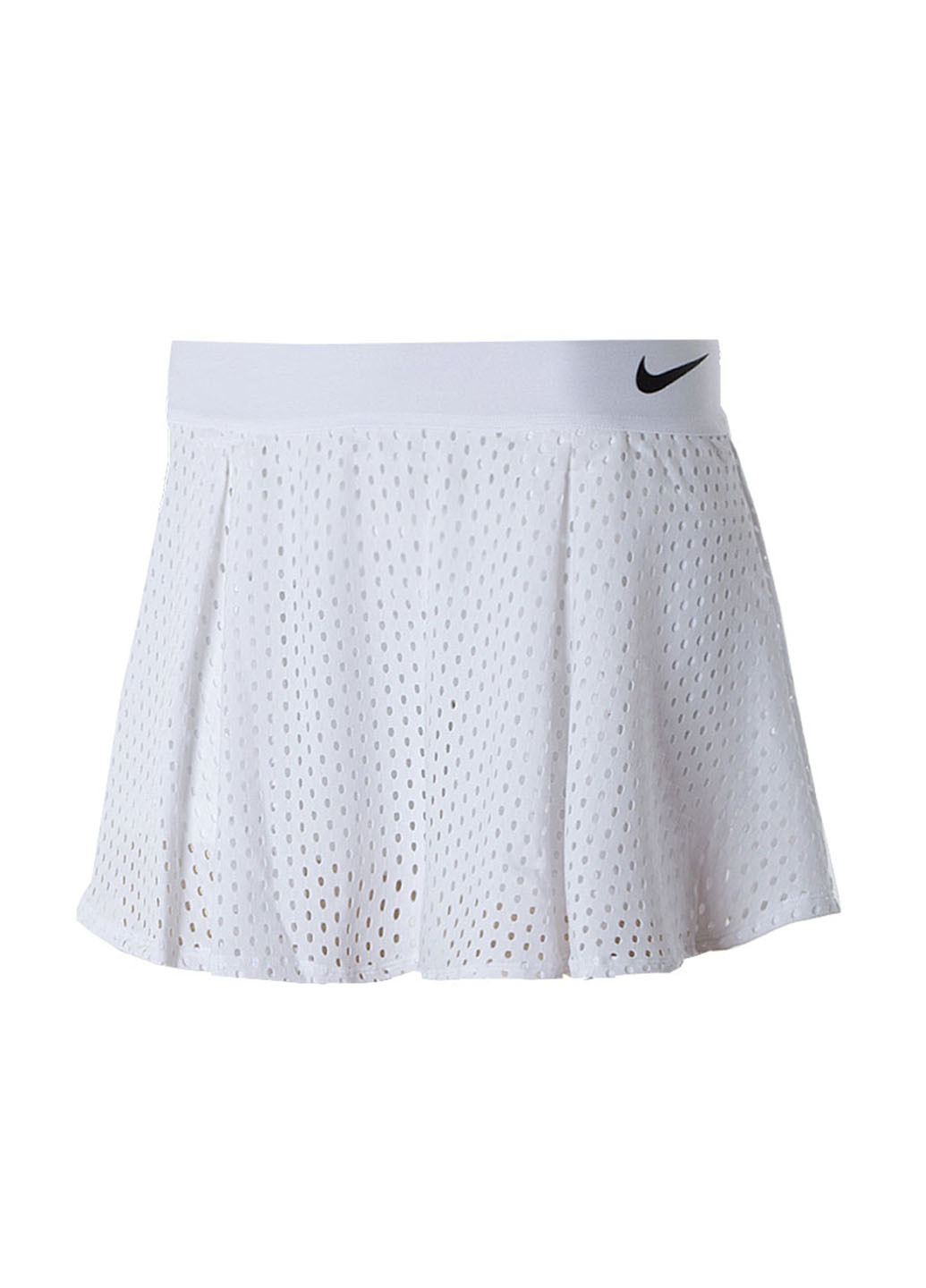 Белая спортивная с логотипом юбка Nike клешированная