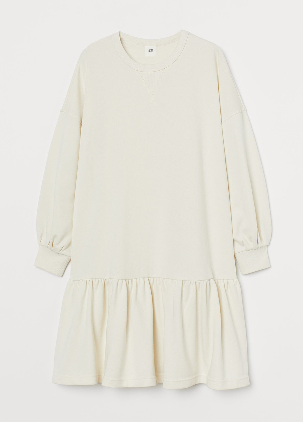 Молочна кежуал сукня сукня-світшот H&M однотонна