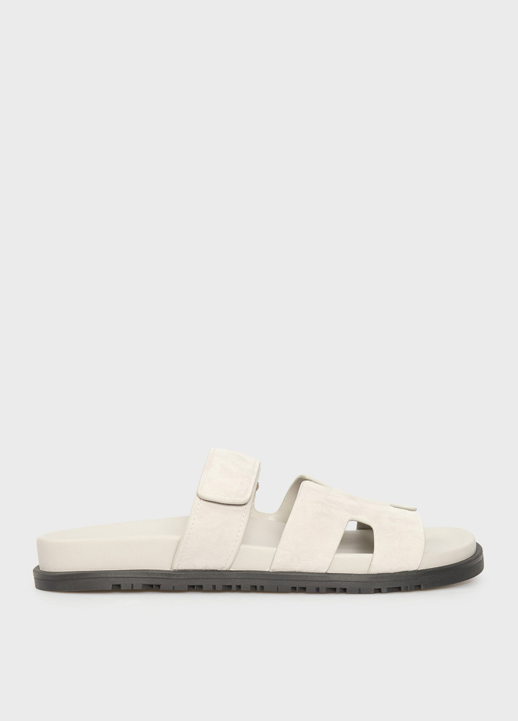 Светло-серые шлепанцы PRPY