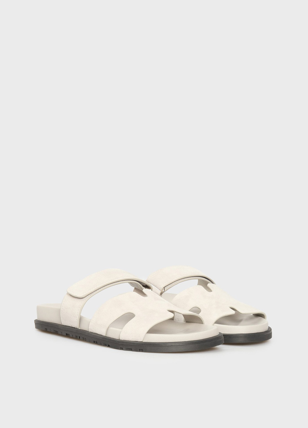 Светло-серые шлепанцы PRPY