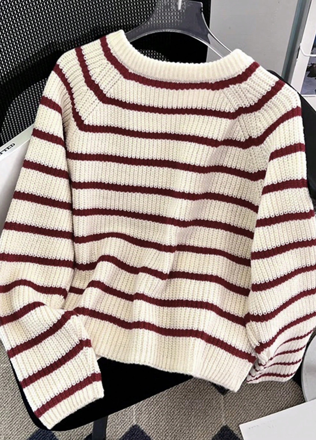 Бордовый демисезонный кардиган SHEIN