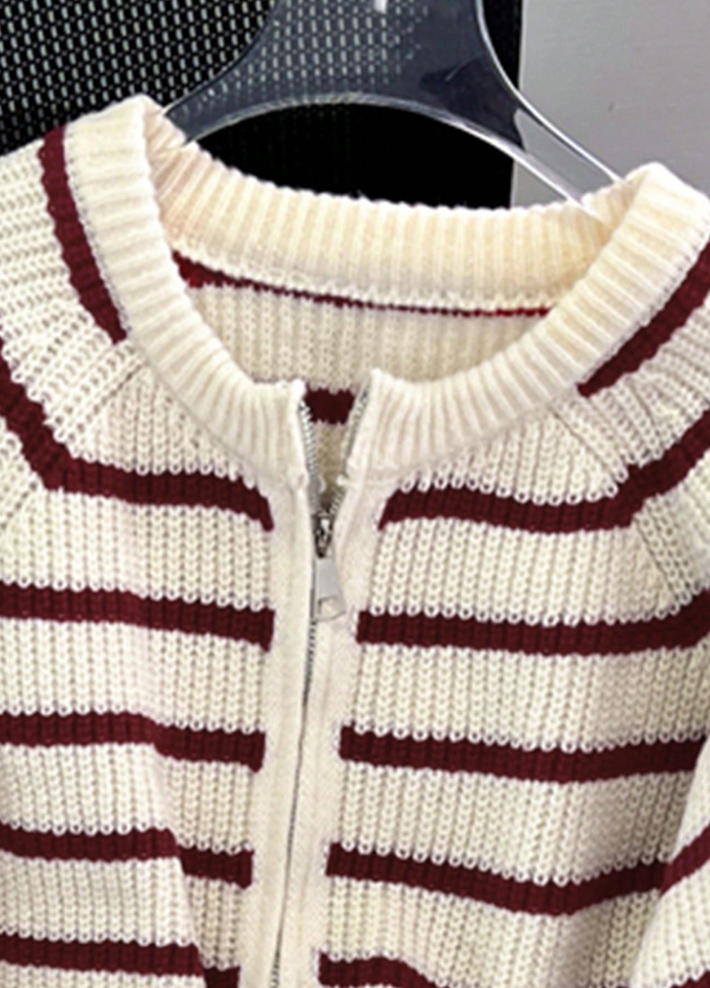 Бордовый демисезонный кардиган SHEIN