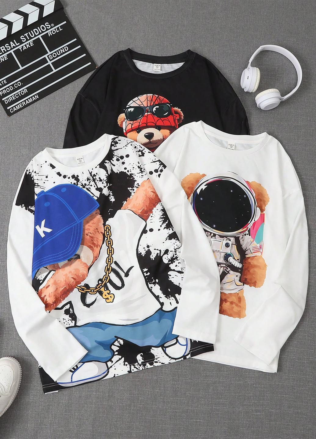 Лонгслів (3 шт.) SHEIN (365779409)